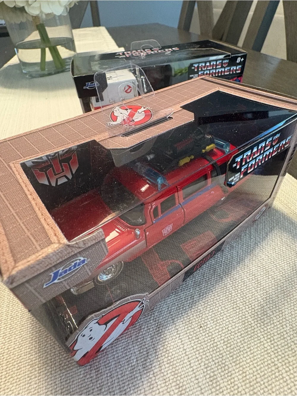 Jada die-cast 1:24 Godzilla GT-R (R35),Ghost Busters Hearse,Transformer Truck.